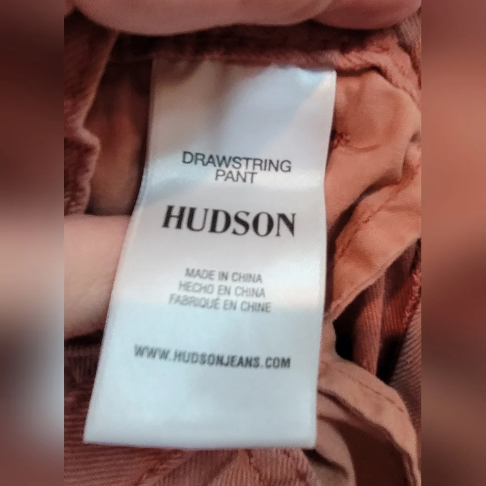 Hudson Jeans Orange Wide Leg Jeans